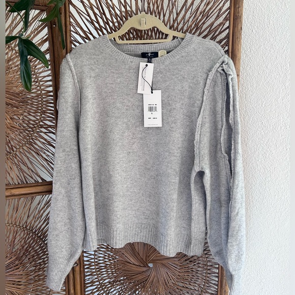 Seven for all mankind sweater touch of cashmere xl NWT - Picture 4 of 10